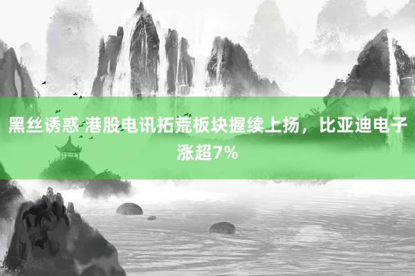 黑丝诱惑 港股电讯拓荒板块握续上扬，比亚迪电子涨超7%
